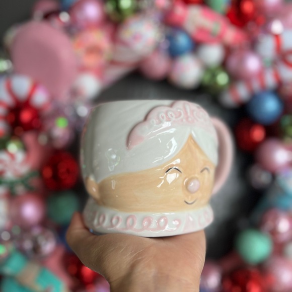 LAST FEW✨NEW🎄At Home 2024 Pink Christmas Mrs Claus Mug🩷 - Picture 3 of 8